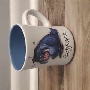 Disney Store Eeyore Ceramic Coffee Mug Cup Winnie the Pooh 4 1/2"